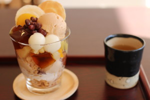 ほうじ茶パフェ