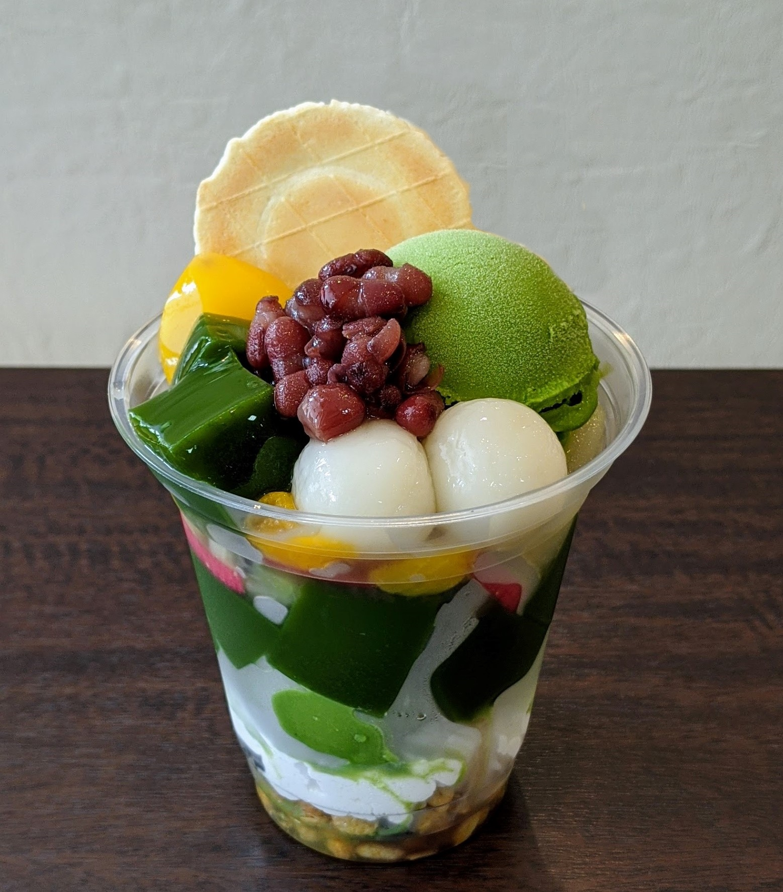 お茶屋さんのパフェ(抹茶・ほうじ茶)