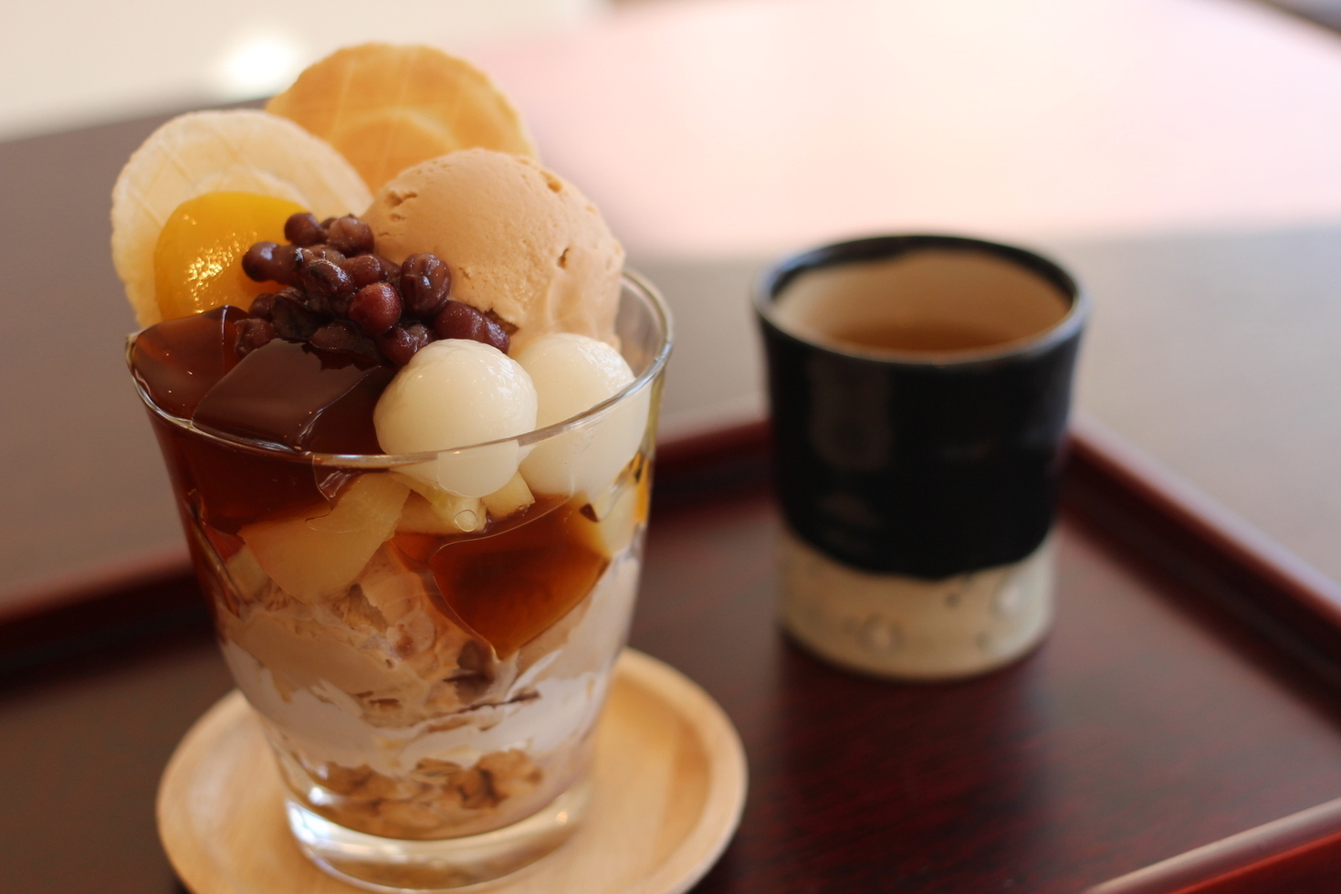 ほうじ茶パフェ