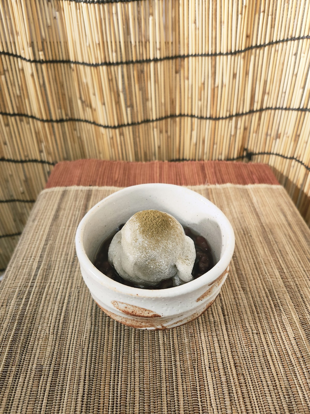雪見ほうじ茶ぜんざい
